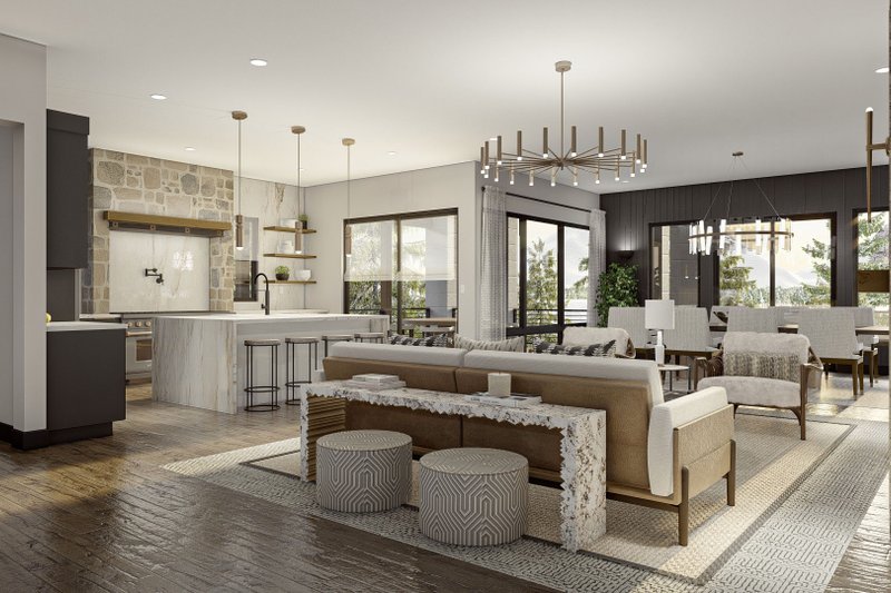Dream House Plan - Interior - Family Room for Modern House Plan #455-617 - 4 bed, 3.5 bath