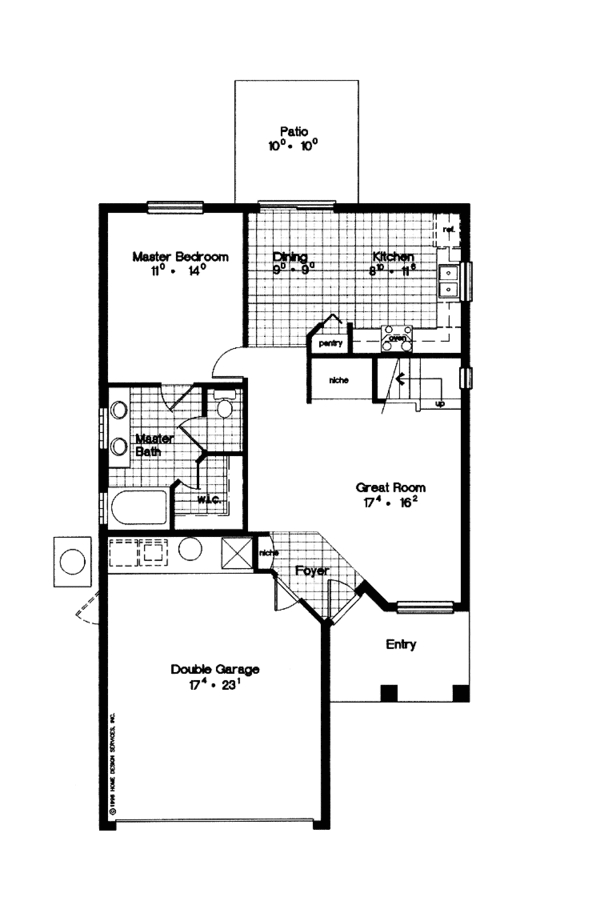Home Plan - Mediterranean Floor Plan - Main Floor Plan #417-678