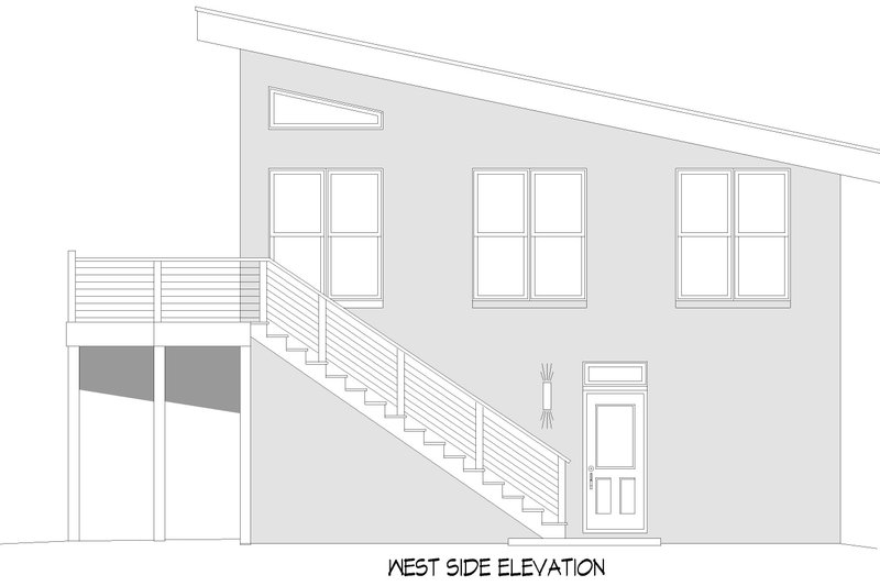 House Blueprint - Exterior - Other Elevation 1 for Southern House Plan #932-1400 - 2 bed, 4 bath