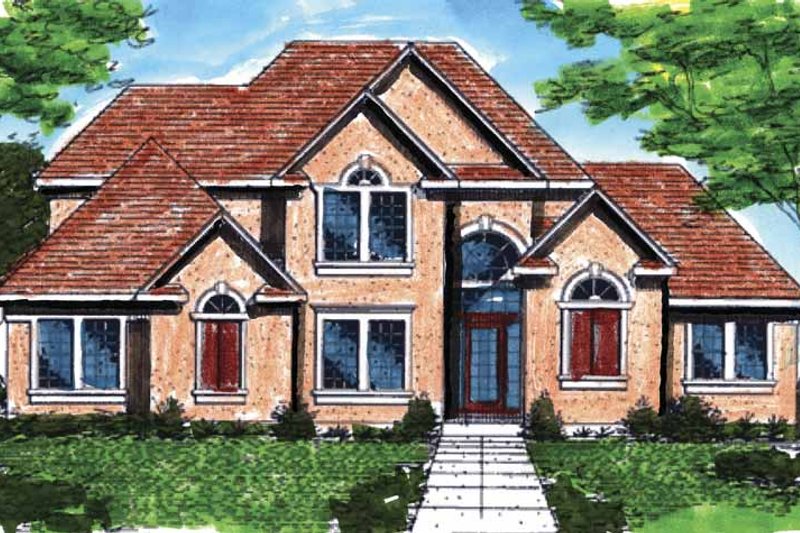 Dream House Plan - Traditional Exterior - Front Elevation Plan #320-929
