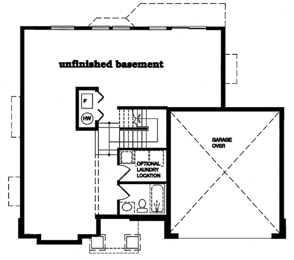 Home Plan - Traditional Floor Plan - Lower Floor Plan #47-906