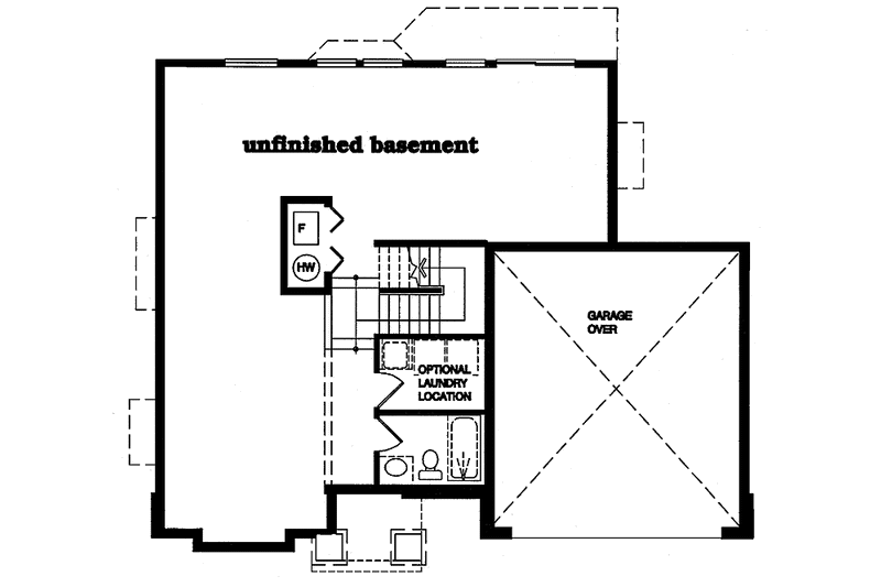 Home Plan - Floor Plan - Lower Floor for Traditional House Plan #47-906 - 4 bed, 2.5 bath