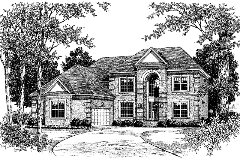 Home Plan - Exterior - Front Elevation 3 for Colonial House Plan #453-362 - 5 bed, 4 bath