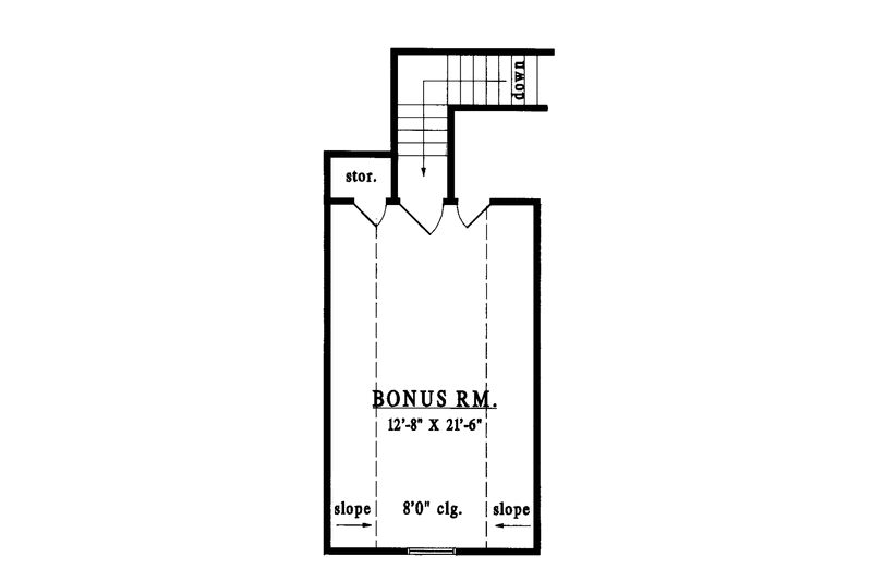 Dream House Plan - Floor Plan - Other Floor for Victorian House Plan #42-432 - 3 bed, 2 bath
