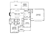 Country Style House Plan - 3 Beds 2.5 Baths 1823 Sq/Ft Plan #929-189 Floor 