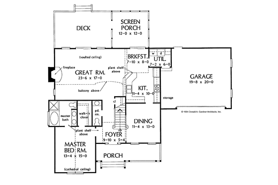Floor Plan - Main Floor for Country House Plan #929-189 - 3 bed, 2.5 bath