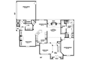 European Style House Plan - 4 Beds 3.5 Baths 3730 Sq/Ft Plan #81-564 