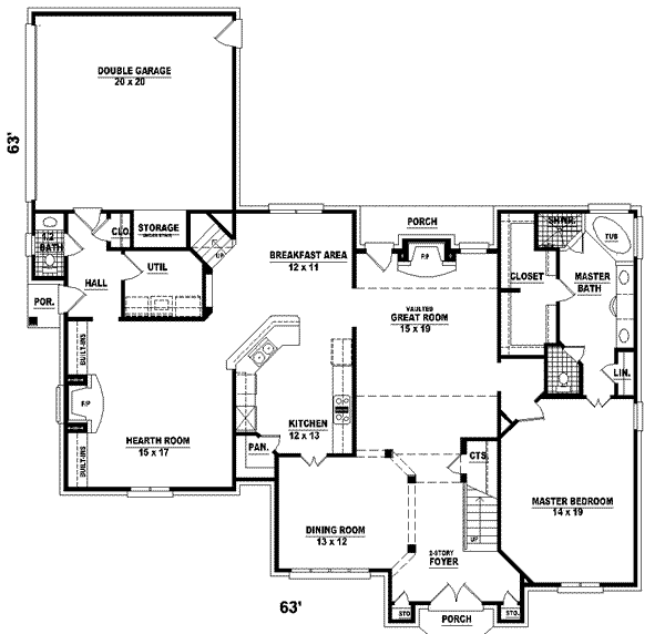 European Floor Plan - Main Floor Plan #81-564