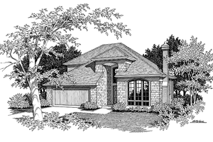 Traditional Exterior - Front Elevation Plan #48-718