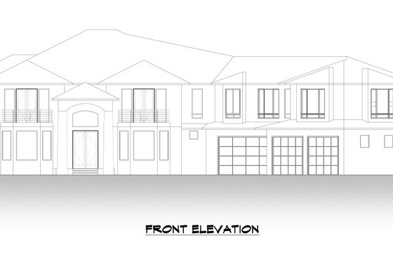 Exterior - Front Elevation 4 for Traditional House Plan #1066-127 - 4 bed, 6.5 bath
