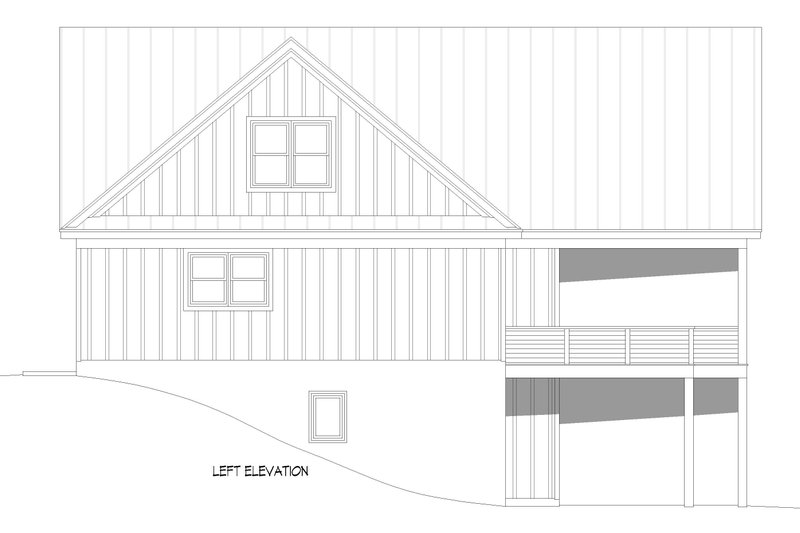House Blueprint - Exterior - Other Elevation 1 for Country House Plan #932-1454 - 3 bed, 2.5 bath