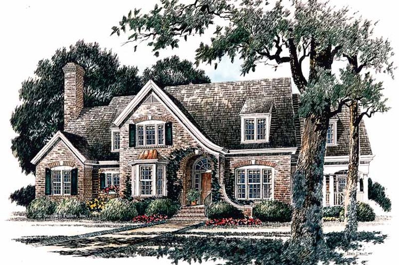 Architectural House Design - Country Exterior - Front Elevation Plan #429-337