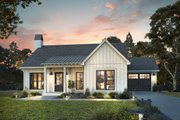 Country Style House Plan - 2 Beds 2 Baths 1400 Sq/Ft Plan #430-401 