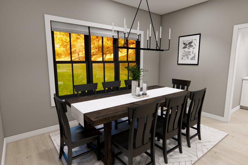Dream House Plan - Interior - Dining Room for Farmhouse House Plan #51-1366 - 4 bed, 3.5 bath