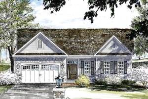 Architectural House Design - Colonial Exterior - Front Elevation Plan #316-285