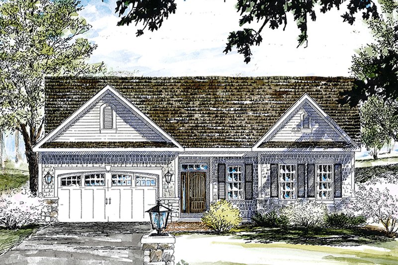 Home Plan - Colonial Exterior - Front Elevation Plan #316-285