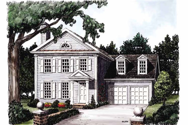 Dream House Plan - Classical Exterior - Front Elevation Plan #927-712