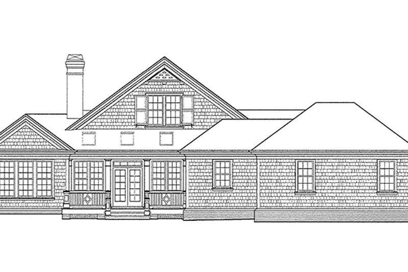 Home Plan - Exterior - Other Elevation 1 for Classical House Plan #429-248 - 3 bed, 2.5 bath