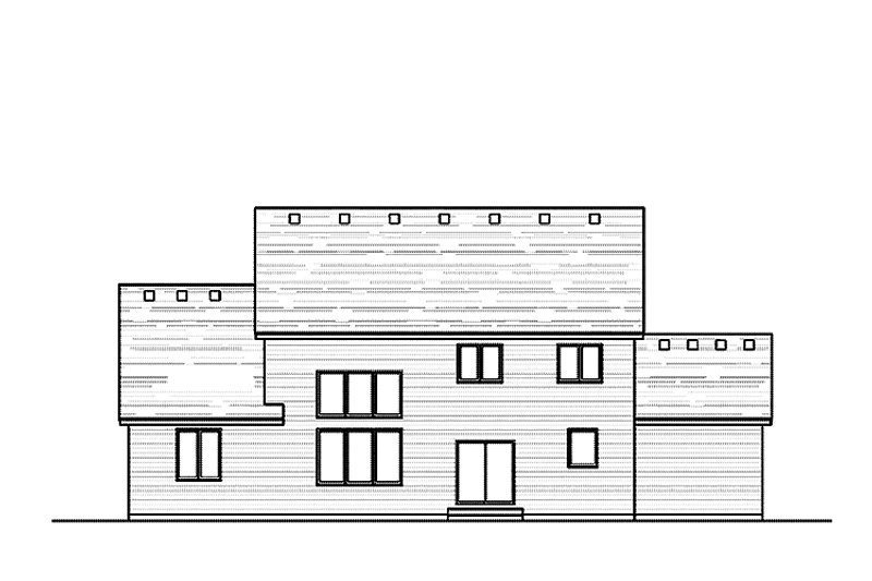 Home Plan - Exterior - Rear Elevation for Colonial House Plan #51-1033 - 4 bed, 2.5 bath