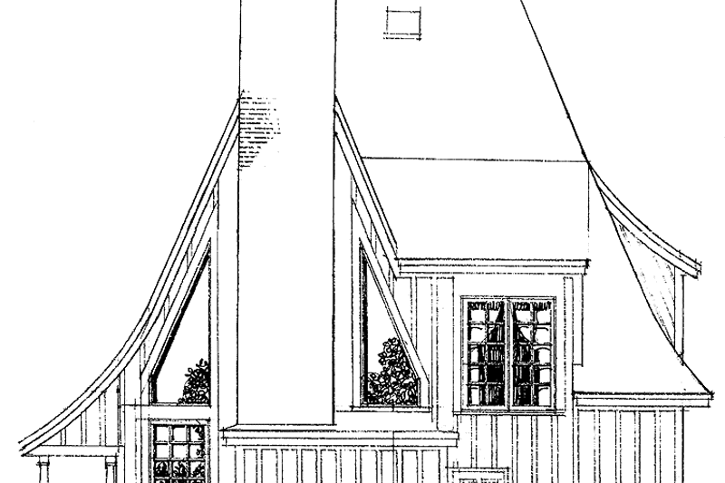 Home Plan - Exterior - Rear Elevation for Craftsman House Plan #1016-51 - 2 bed, 2 bath