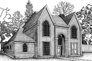 House Blueprint - Country Exterior - Front Elevation Plan #974-19