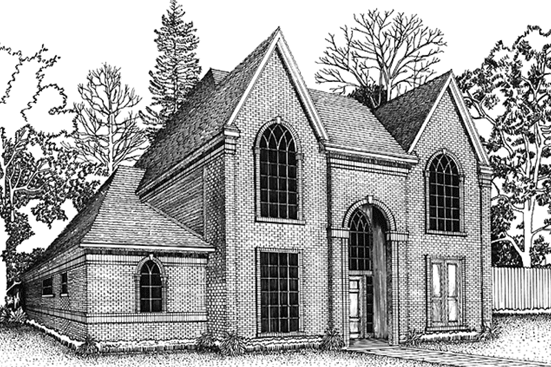 House Blueprint - Country Exterior - Front Elevation Plan #974-19