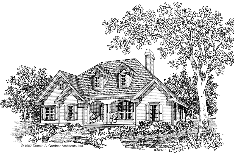 Architectural House Design - Country Exterior - Front Elevation Plan #929-339