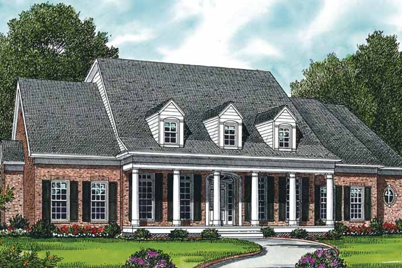 Dream House Plan - Classical Exterior - Front Elevation Plan #453-335