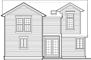Exterior - Rear Elevation for Country House Plan #48-793 - 4 bed, 3.5 bath