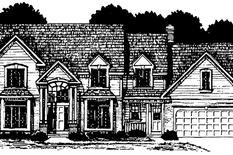 Architectural House Design - Colonial Exterior - Front Elevation Plan #328-165