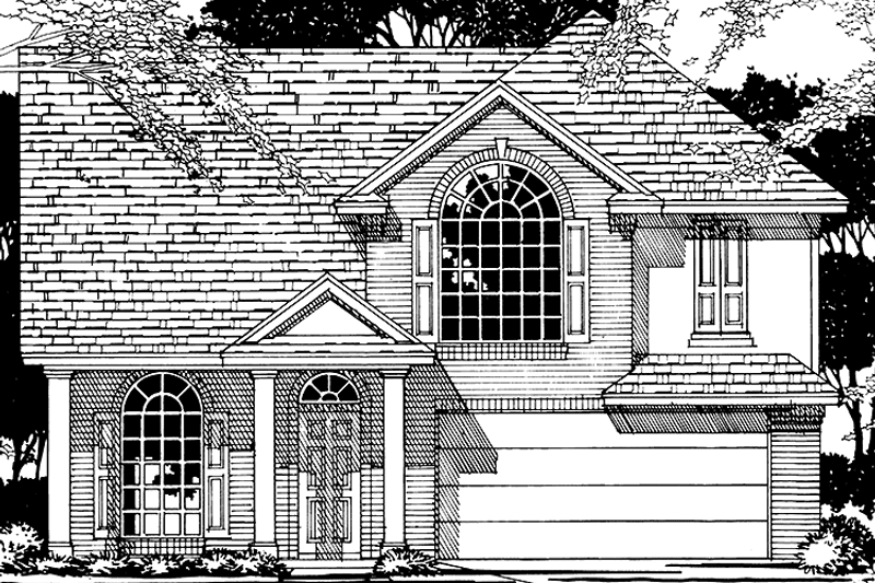 Architectural House Design - Country Exterior - Front Elevation Plan #472-394