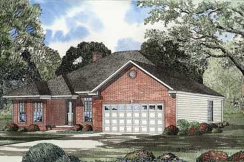 Architectural House Design - Traditional Exterior - Front Elevation Plan #17-449