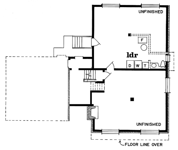 House Plan Design - Contemporary Floor Plan - Lower Floor Plan #47-668