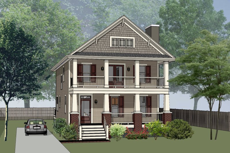 Home Plan - Craftsman Exterior - Front Elevation Plan #79-352