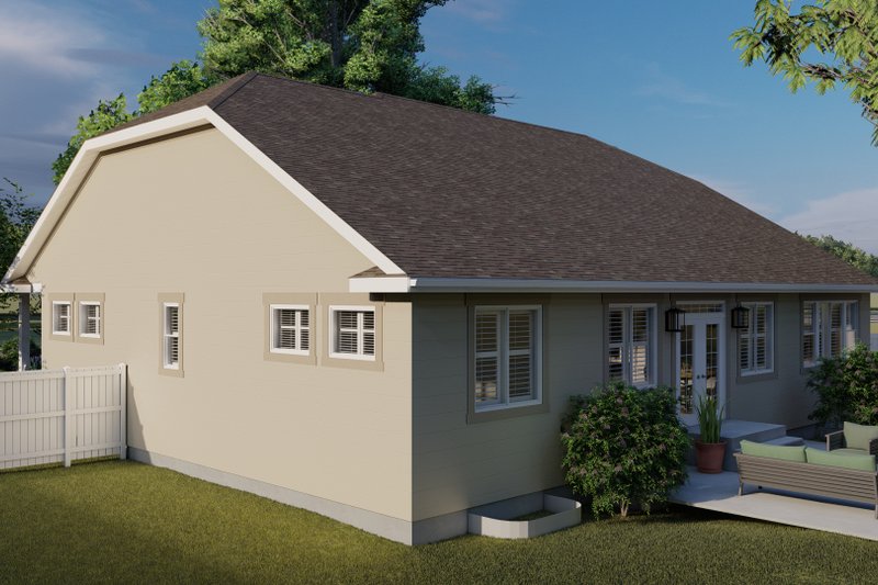 House Design - Exterior - Other Elevation for Ranch House Plan #1060-101 - 3 bed, 2 bath