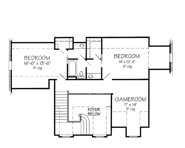 Dream House Plan - Country Floor Plan - Upper Floor Plan #968-19
