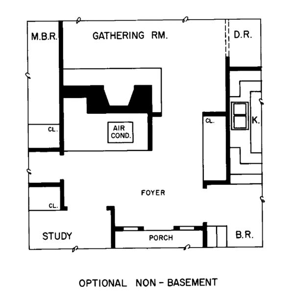 Architectural House Design - Tudor Floor Plan - Other Floor Plan #72-732