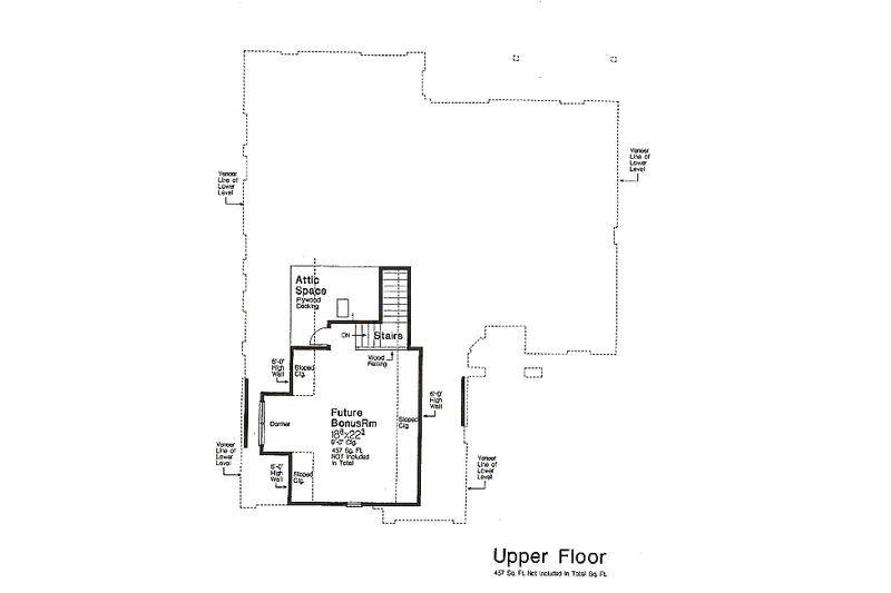 Dream House Plan - Floor Plan - Other Floor for European House Plan #310-665 - 3 bed, 2.5 bath