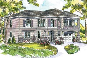 Craftsman Exterior - Front Elevation Plan #124-619