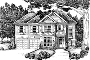 Colonial Style House Plan - 4 Beds 3 Baths 2065 Sq/Ft Plan #927-619 