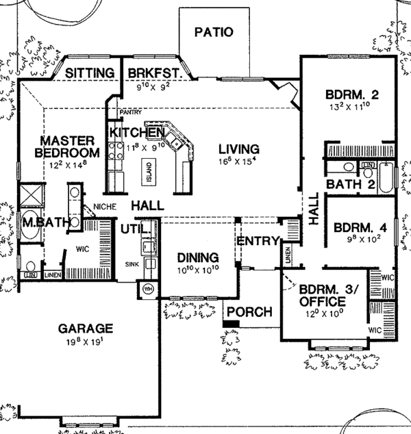 Home Plan - European Floor Plan - Main Floor Plan #472-266