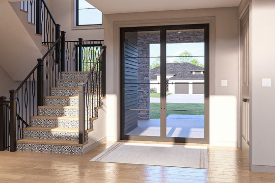 Interior - Entry 1 for Modern House Plan #455-337 - 5 bed, 4.5 bath