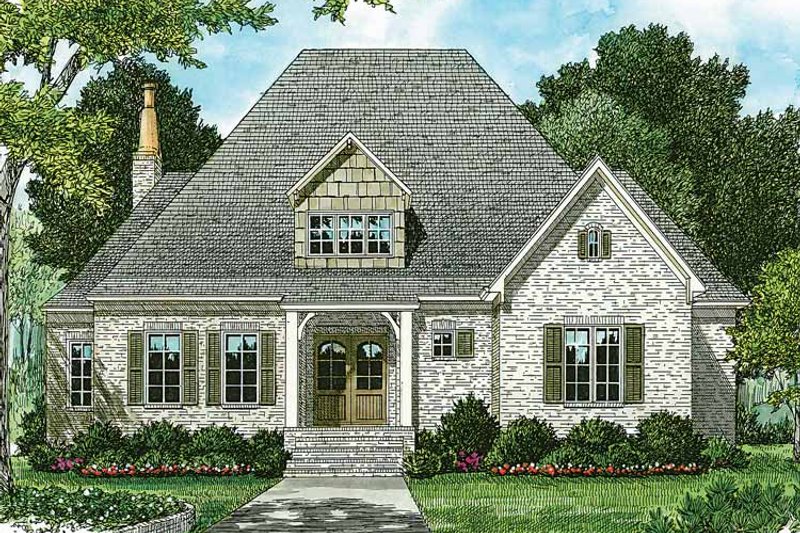 Home Plan - European Exterior - Front Elevation Plan #453-169