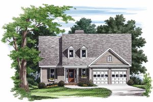 Country Exterior - Front Elevation Plan #927-548