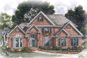 House Design - Traditional Exterior - Front Elevation Plan #54-242