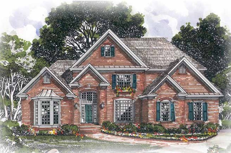 Home Plan - Traditional Exterior - Front Elevation Plan #54-242