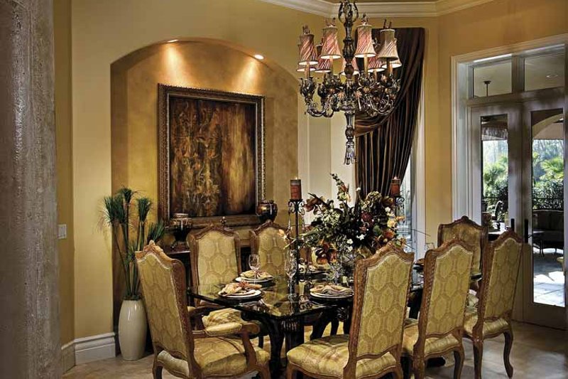 Home Plan - Interior - Dining Room for Mediterranean House Plan #930-417 - 4 bed, 5 bath