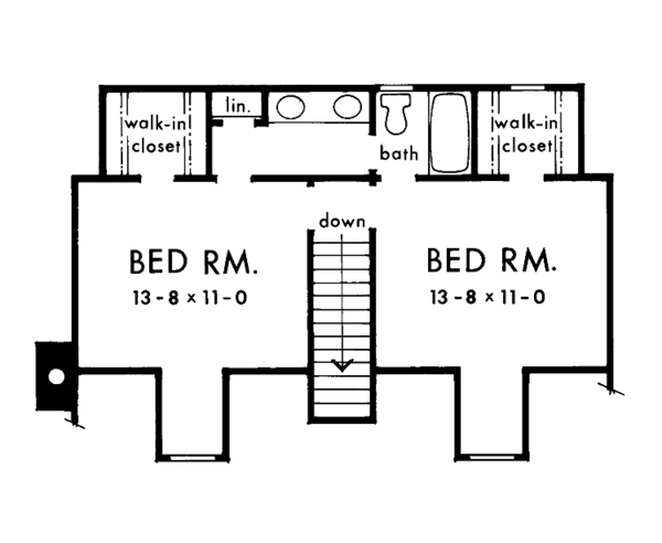 Home Plan - Country Floor Plan - Upper Floor Plan #929-81
