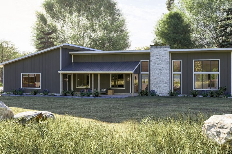 Dream House Plan - Barndominium Exterior - Front Elevation Plan #455-688