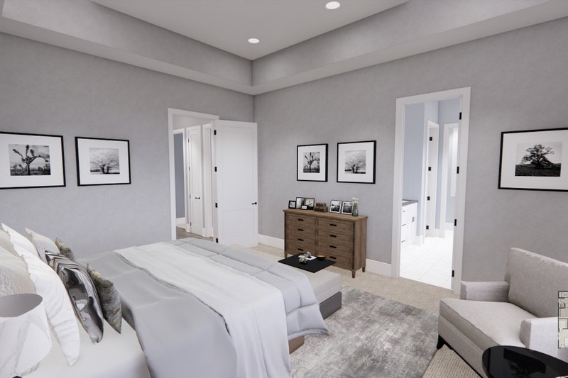House Blueprint - Interior - Master Bedroom 1 for Farmhouse House Plan #51-1228 - 3 bed, 2 bath